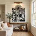 My Rock Redeemer Psalm 19:14 Metal Wall Art - Interior Mockup
