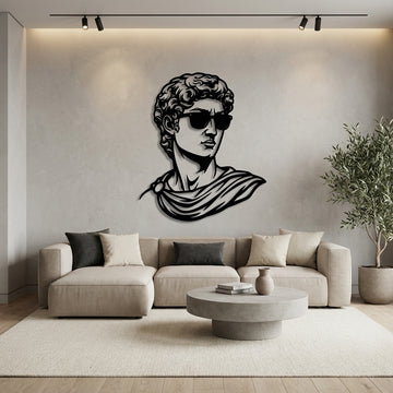 Apollo Shades Metal Wall Art - Interior Mockup